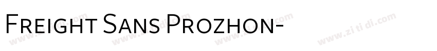 Freight Sans Prozhon字体转换